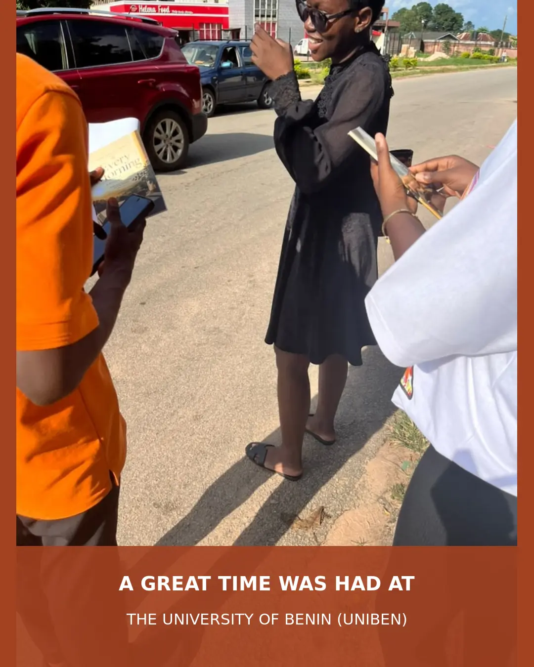 A great time at the University of Benin devotional outreach