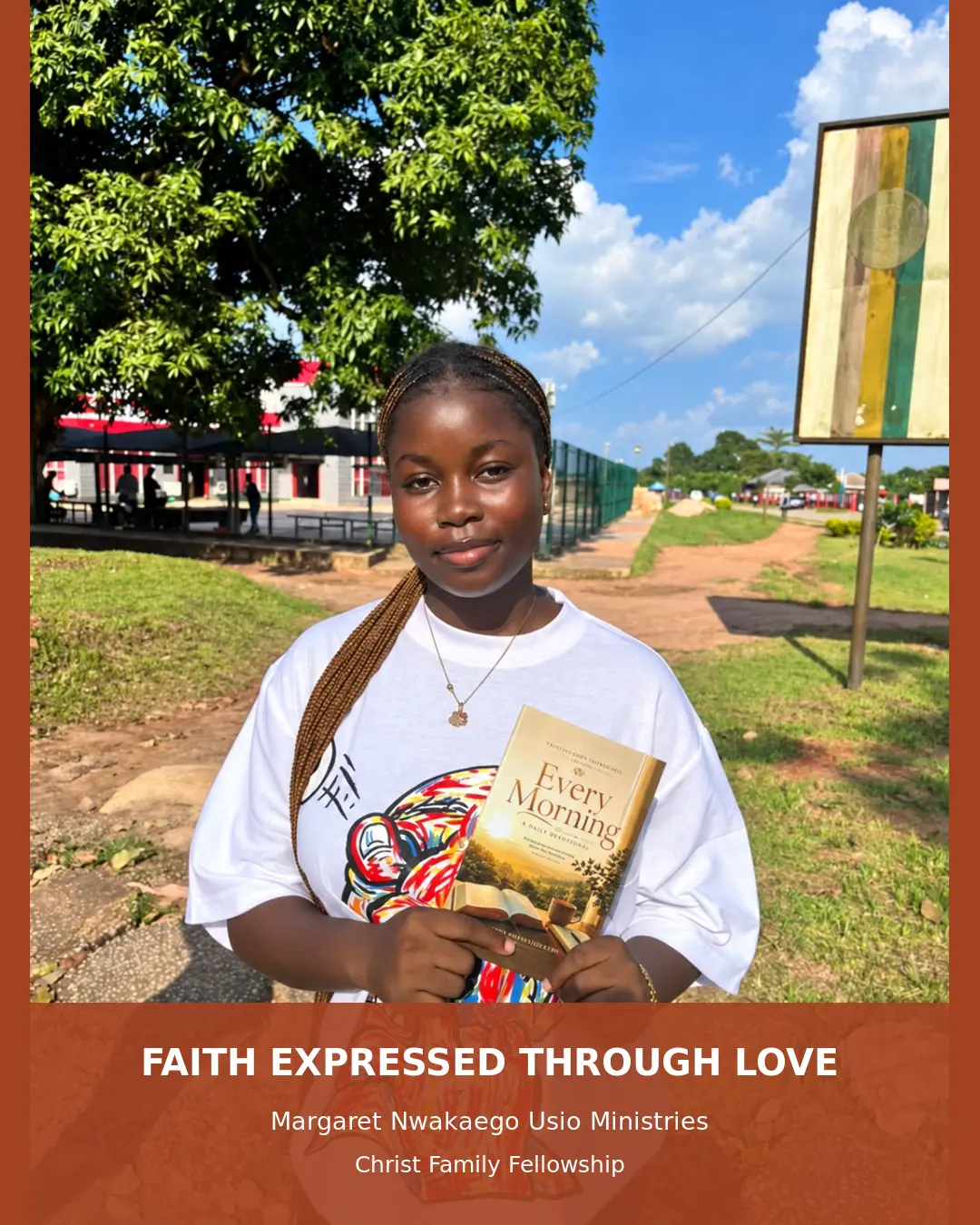 Faith expressed through love during the devotional outreach