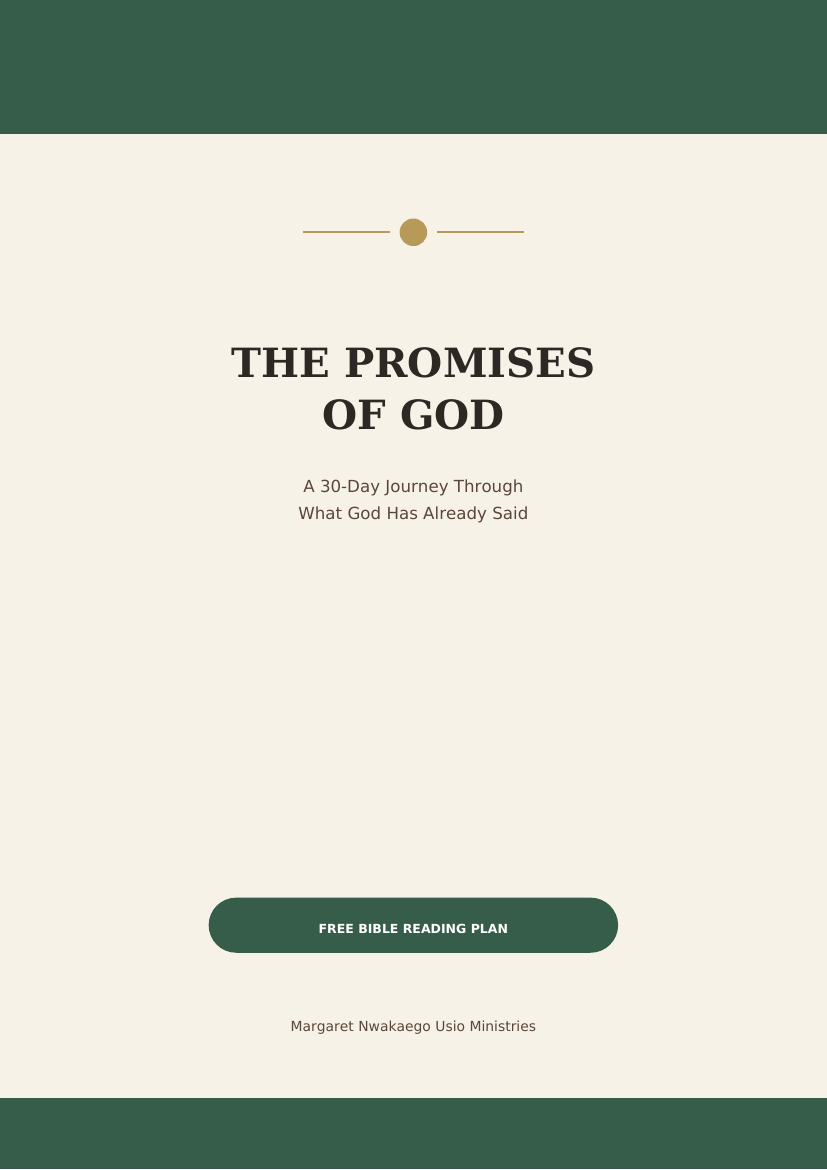 The Promises of God 30-day Bible reading plan cover