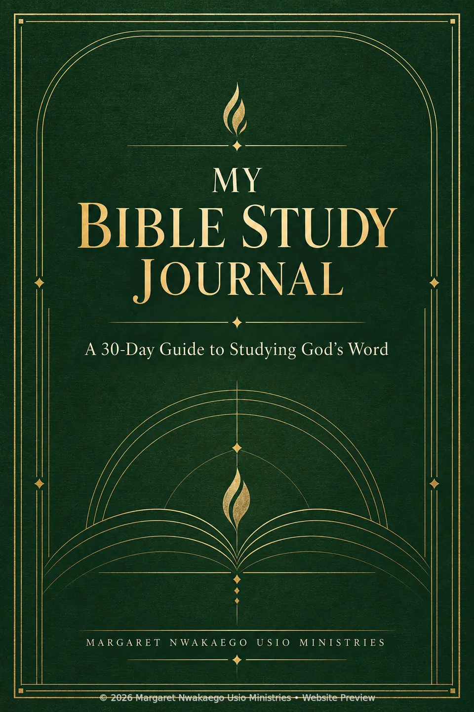 My Bible Study Journal front cover