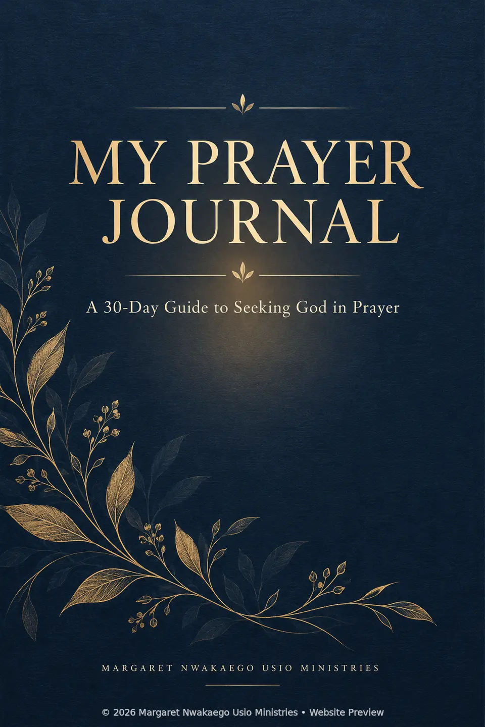 My Prayer Journal front cover